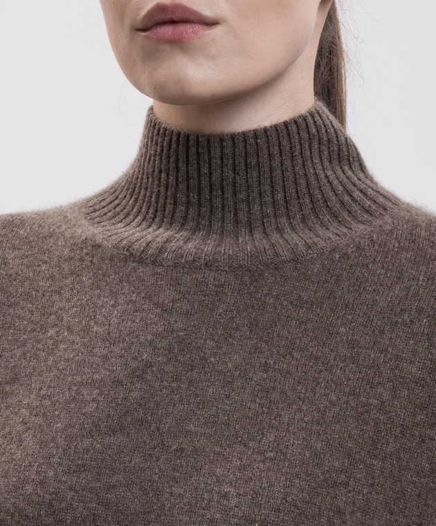 Max Mara Коричневий светр NOCINO з вовни яка SMMNOCINO зображення 5