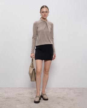Allude Бежевий джемпер з вовни та кашеміру 25517042