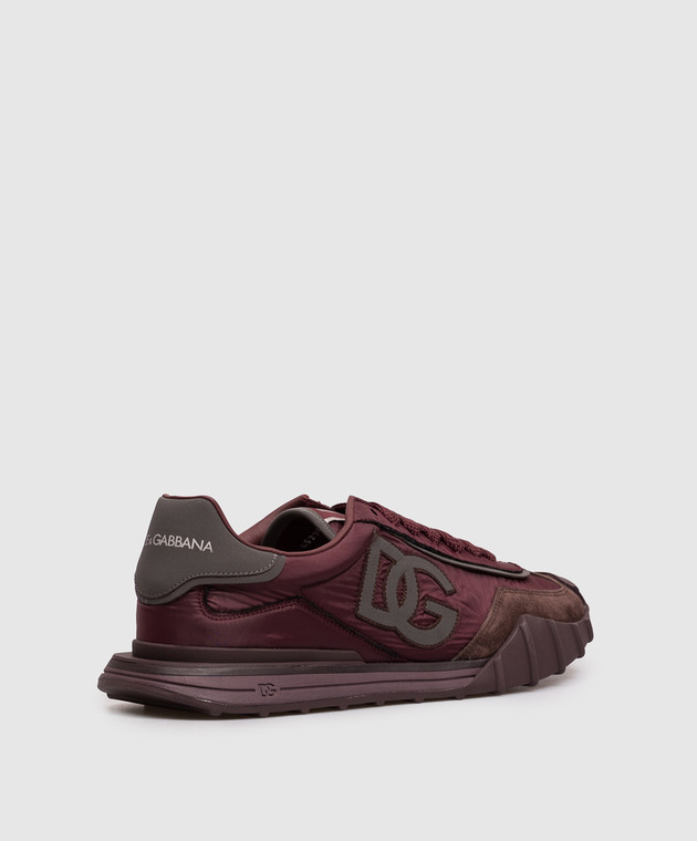Dolce&Gabbana Бордові кросівки Dg Athletic CS2384A0920 зображення 3