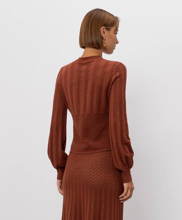 Twinset Коричневый джемпер 262TP3124 изображение 4