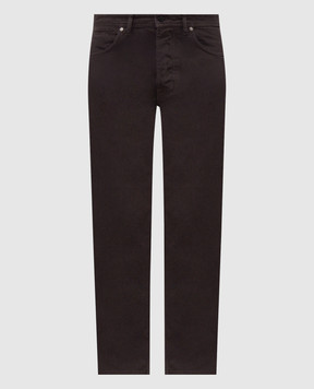 Stone Island Коричневі джинси з патчем логотипа L2S14J100005S0J24