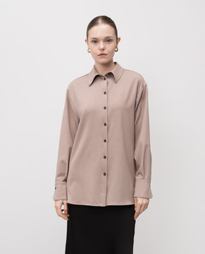 Twinset Бежева сорочка з логотипом 252TF2040
