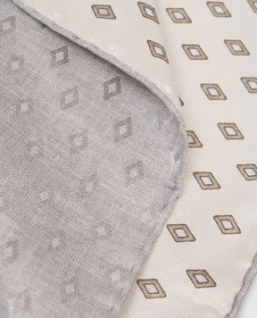 Brunello Cucinelli Двостороння хустка-паше із шовку MX8730091