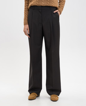 The Row Коричневі штани Mikkela з вовни 10205W4083