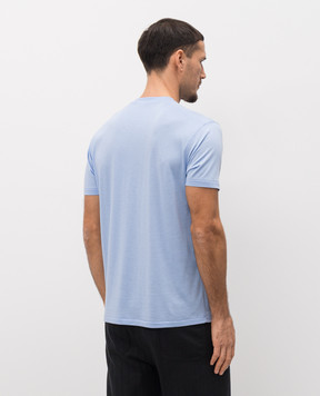 Tom Ford Блакитна футболка з монограмою JCS004JMT012