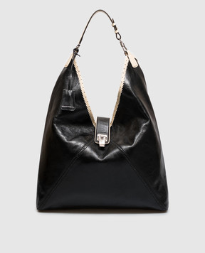 Ermanno Scervino Чорна шкіряна сумка Clio D493S305TRJGV