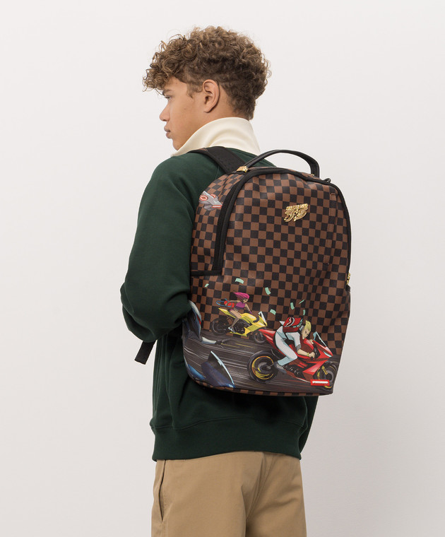 Sprayground Дитячий коричневий рюкзак 305 ESCAPE ROUTE 910B8843NSZ зображення 2