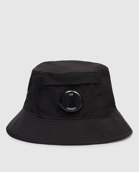 C.P. Company Чорна панама з патчем MAC046A110545A