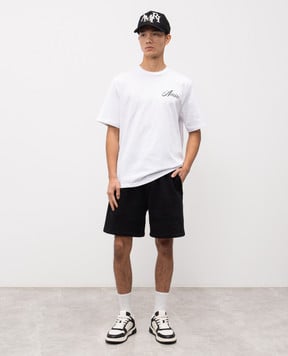 AMIRI Біла футболка з принтом логотипа AMTOJR1010m