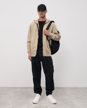 Stone Island Бежевая спортивная куртка с логотипом K2S156100061S0051