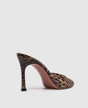 Amina Muaddi Коричневі шкіряні мюлі Alexa 16S365859ALE