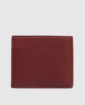 Saint Laurent Бордовый кожаный портмоне 848141AAELP