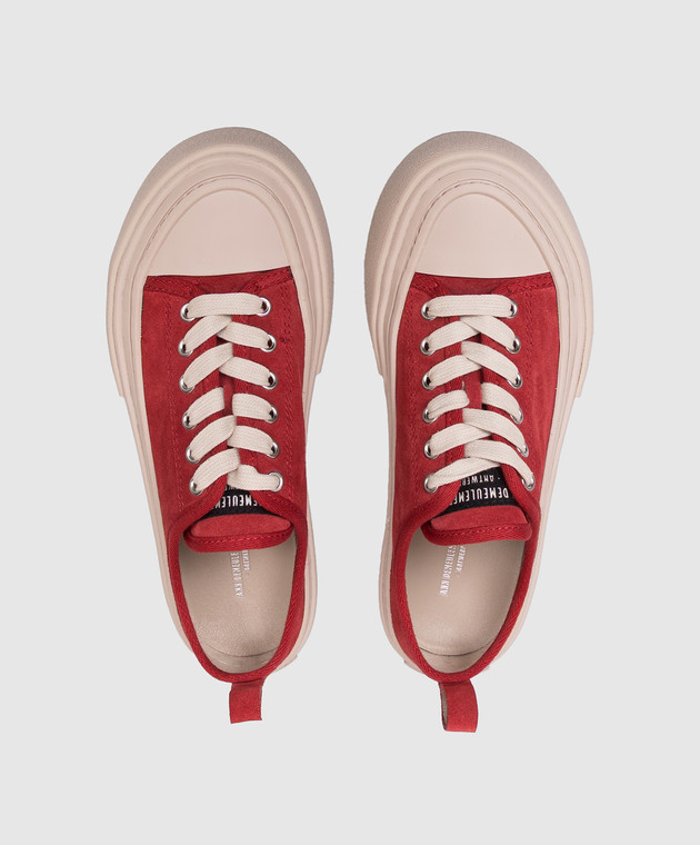Ann Demeulemeester Червоні замшеві кеди Halli B0014098LT199 зображення 4