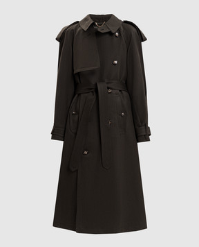 Victoria Beckham Тренч Esmee з вовни кольору хакі 1426WCT007669B