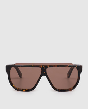 Off-White Коричневі сонцезахисні окуляри Earth OW10496064133