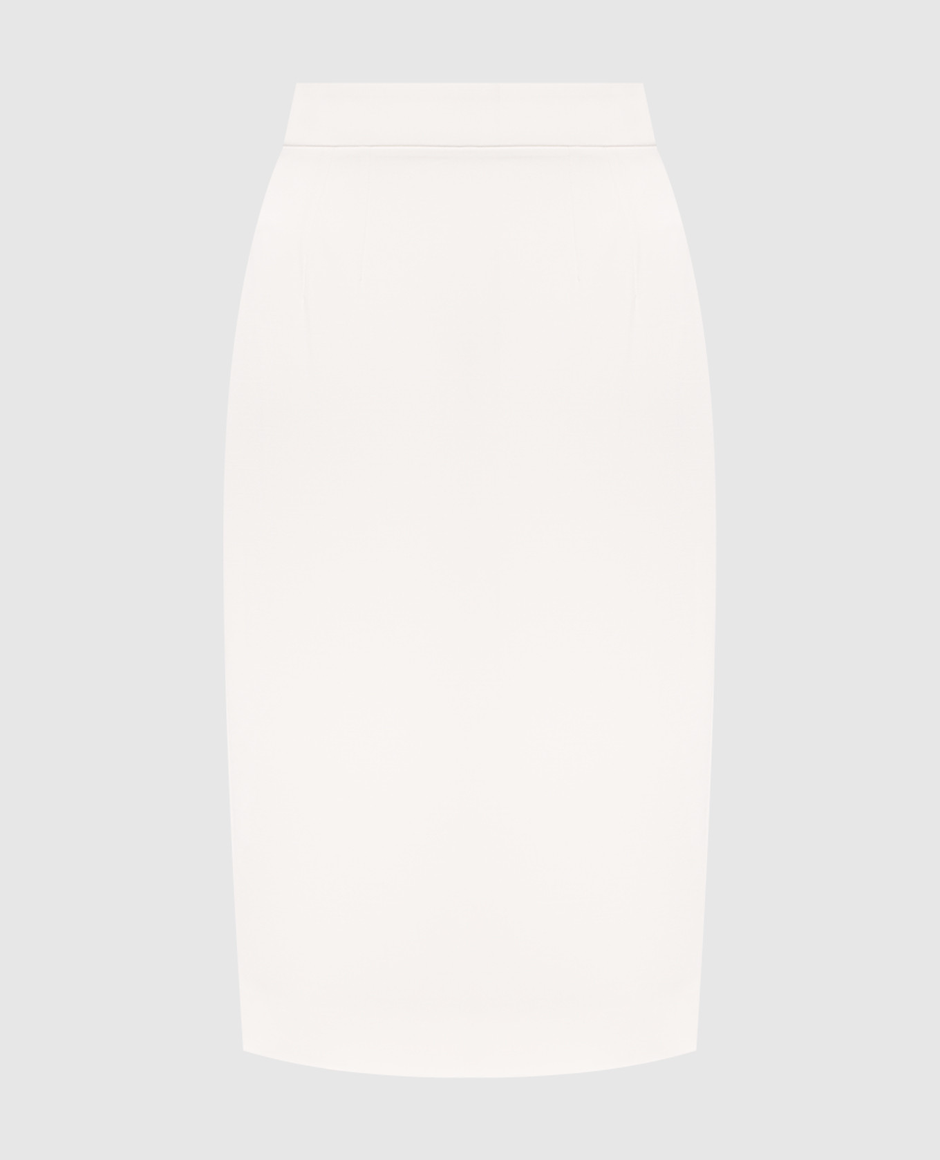 Юбка-карандаш цвета айвори из шерсти
