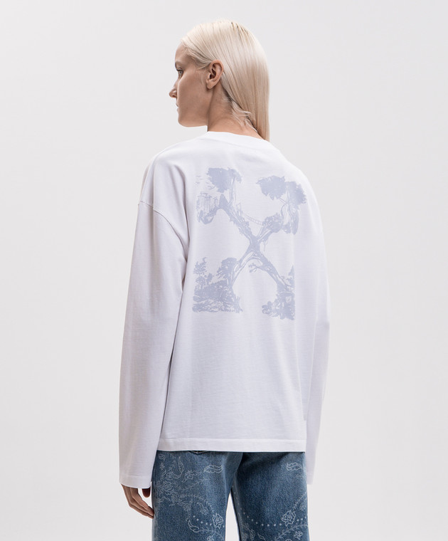 Off-White Белый лонгслив City Nature 2FB00725T изображение 4