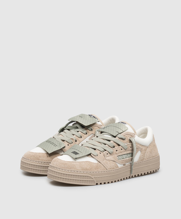 Off-White Бежеві комбіновані кросівки Court 3.0 OF05779101 зображення 2