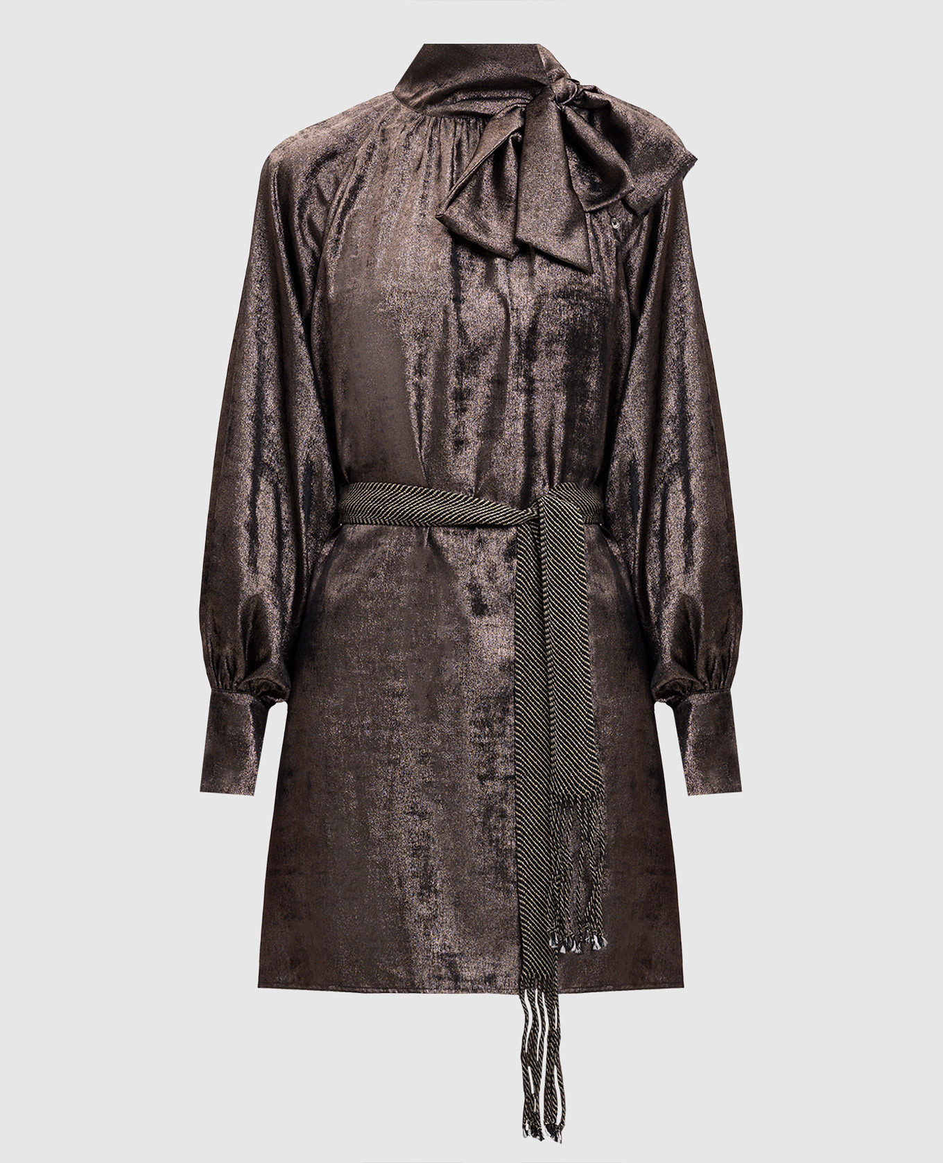 

Коричневое платье BUNNY, Коричневый, Повседневные платья