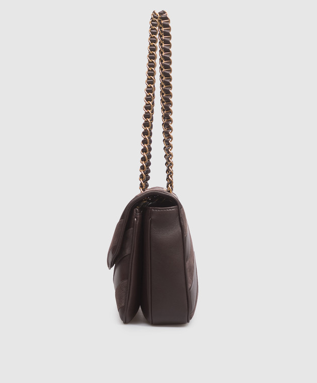 Valentino Коричнева шкіряна сумка Djuna 9W2B0T55TIE зображення 5