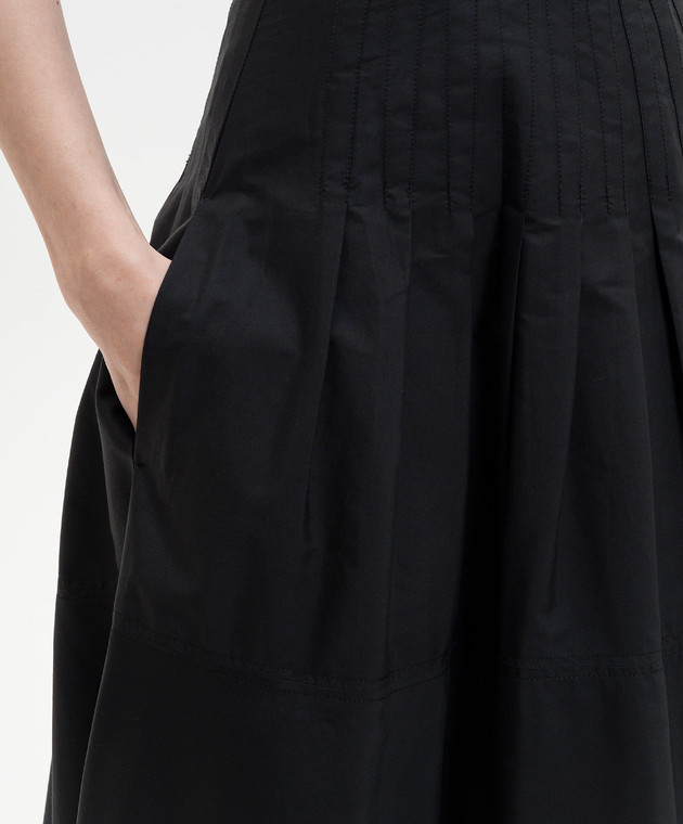 Max Mara Черная юбка TOPERA MSTOPERA изображение 5