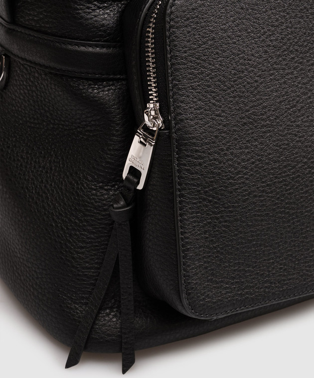 Dolce&Gabbana Черный кожаный рюкзак Vittoria BM2727A0370 изображение 4