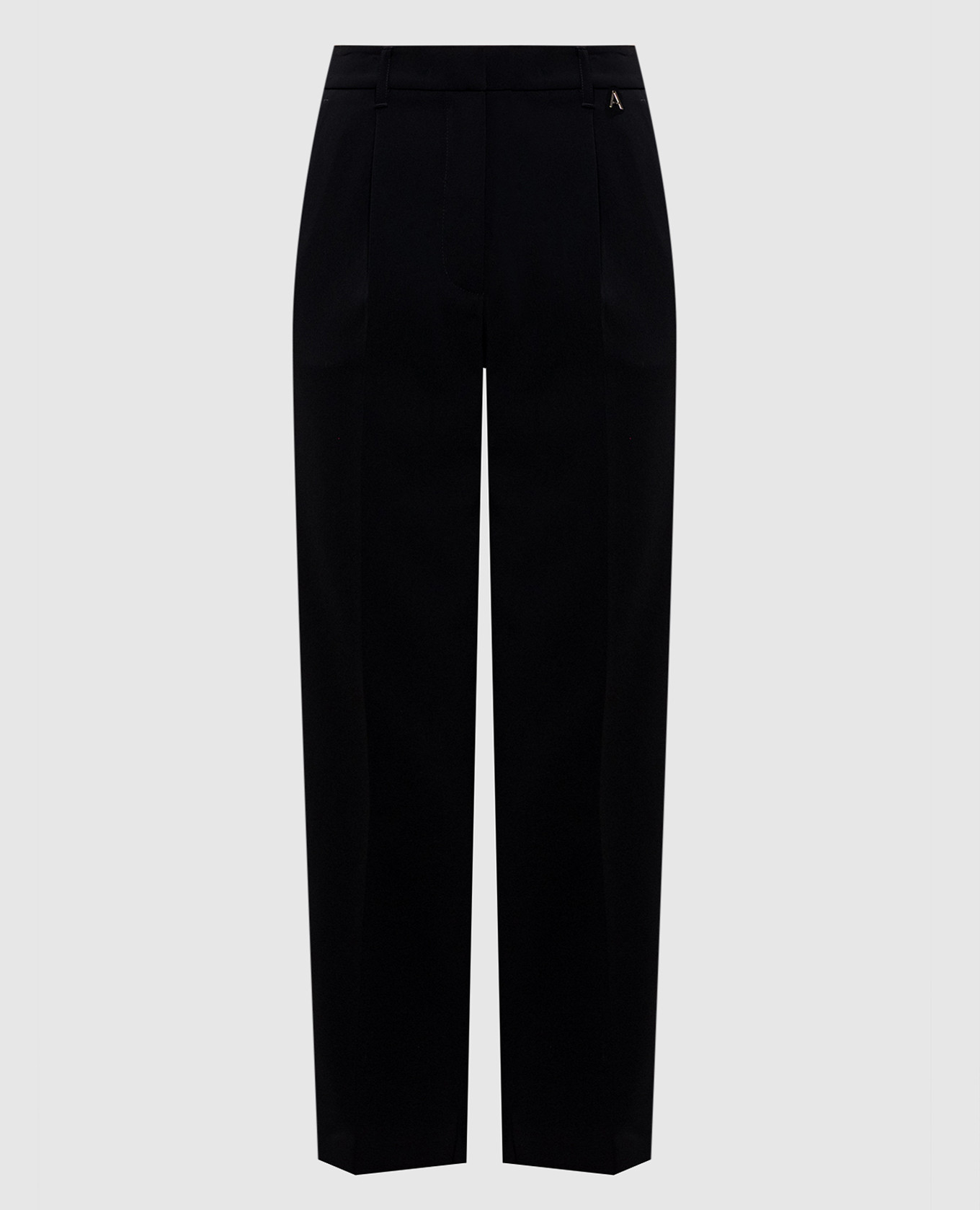 

Черные брюки с лампасами, Черный, Укороченные брюки