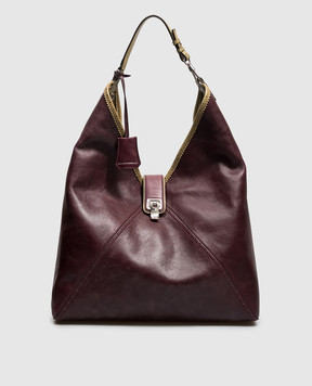 Ermanno Scervino Бордовая кожаная сумка Clio D493S305TRJGV