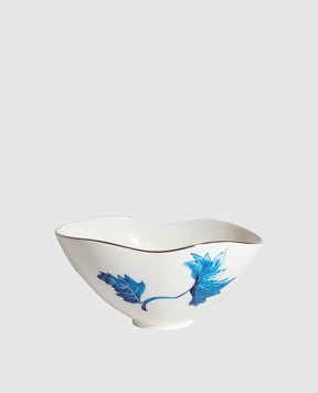SELETTI Белый фарфоровый салатник Classics on Acid Chinese Leaves 11283