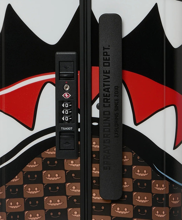 Sprayground Детский коричневый чемодан SHARKS IN PARIS GRIN & GRIND 910CL327NSZ изображение 4
