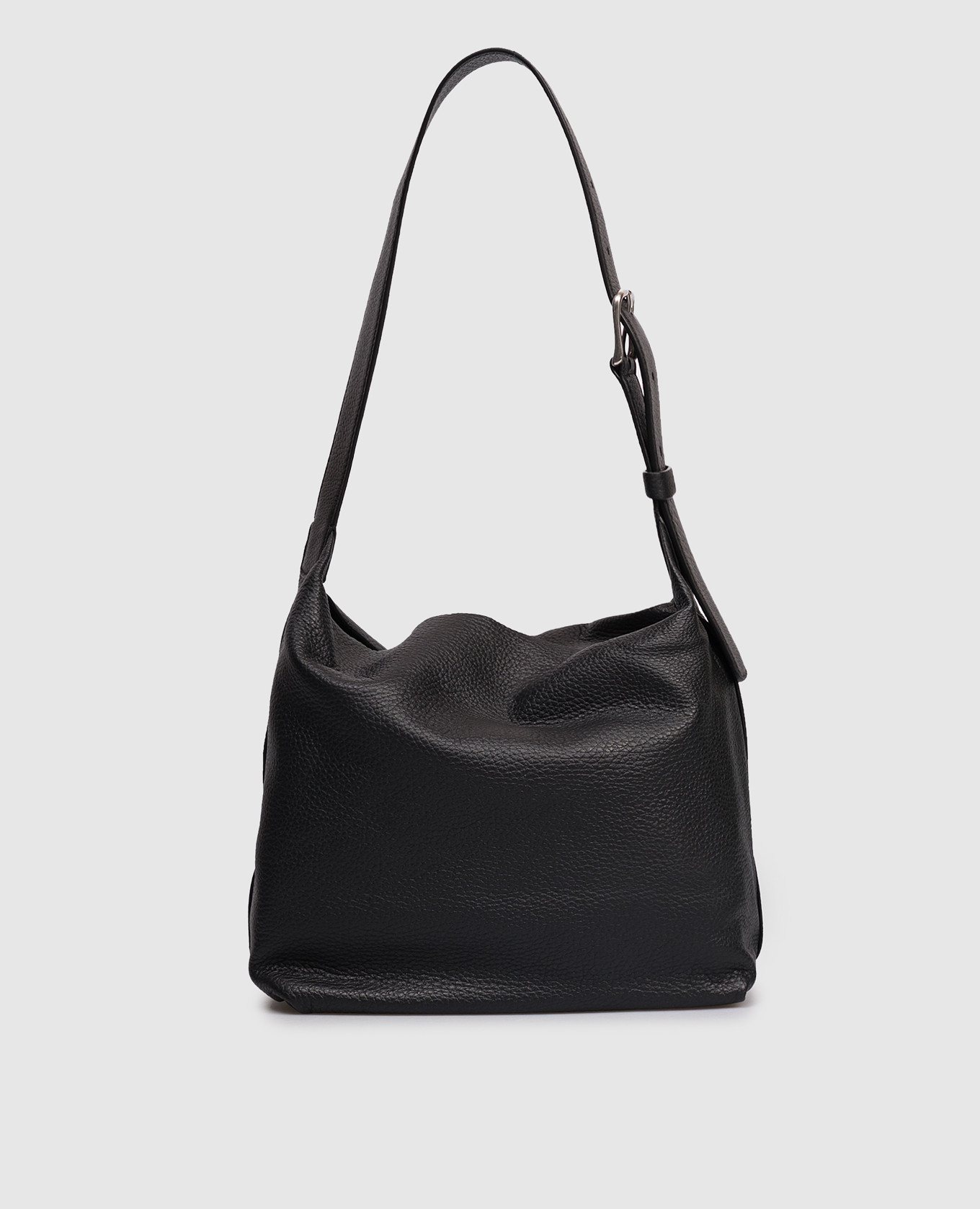 

Черная кожаная сумка N/S Park, Черный, Сумки на плечо