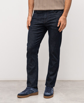 Canali Синие джинсы с логотип патч PD0040091719