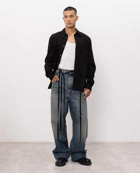 Ann Demeulemeester Синие джинсы Michael с эффектом потертости B0010308FA769