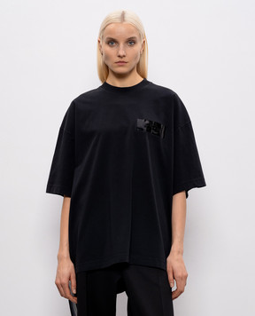 Vetements Черная футболка с принтом логотипа ME76TR148Bw