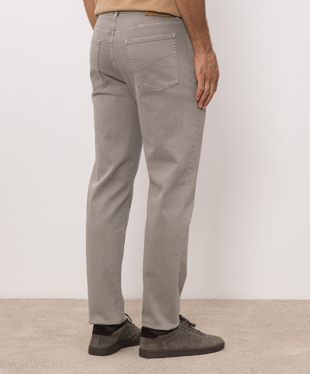 Brunello Cucinelli Джинсы цвета хаки M277PO2090 изображение 4