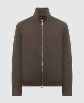 Brunello Cucinelli Куртка кольору хакі з вовни MV4676379