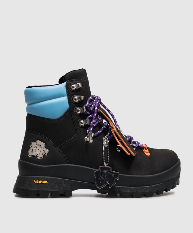 Off-White Черные ботинки Hiking с нубуком OF05929001