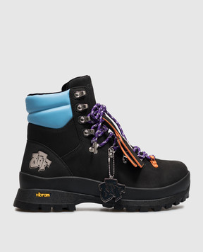 Off-White Черные ботинки Hiking с нубуком OF05929001