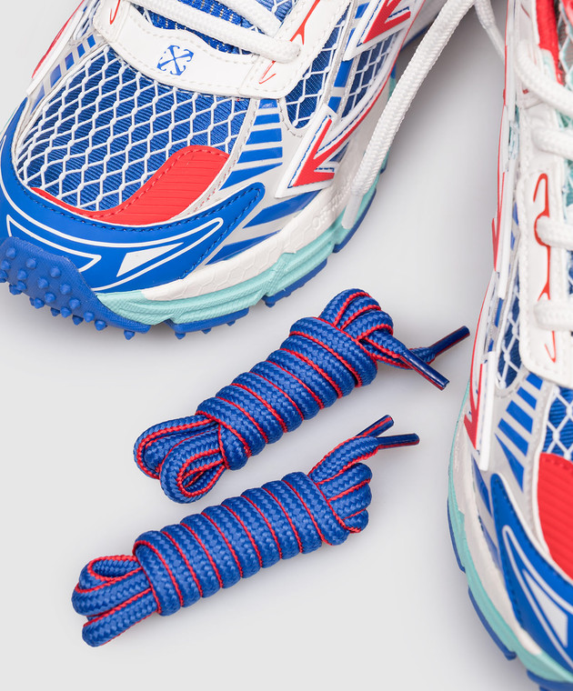 Off-White Синие кроссовки Be Right Back OWIA289S26FAB004 изображение 5