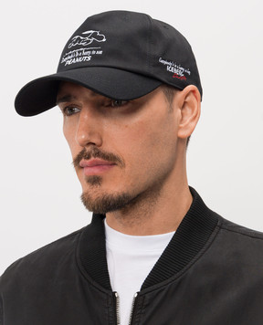 Iceberg Чорна кепка з вишивкою Peanuts 71056967