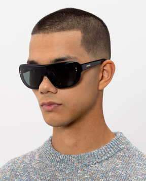 Jacquemus Чорні сонцезахисні окуляри Havana JAC225C1SUN