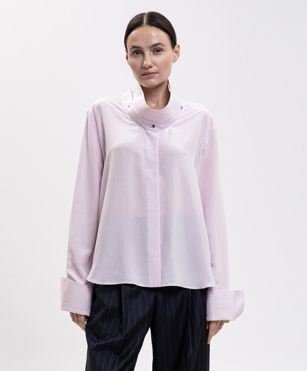 Givenchy Рожева блуза із шовку BW61NN15J0 зображення 3