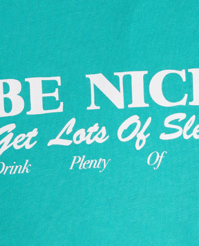 Sporty & Rich Дитяча зелена футболка Be Nice TO048712003GR02