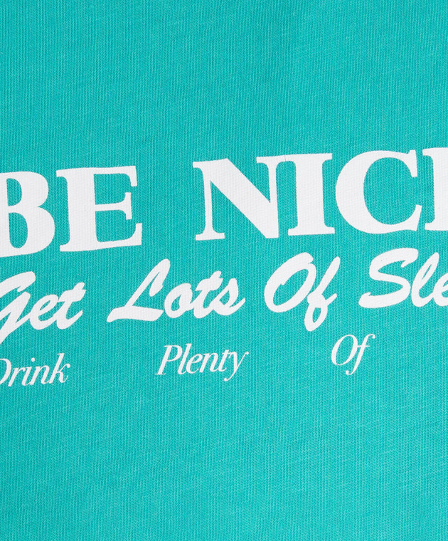 Sporty & Rich Дитяча зелена футболка Be Nice TO048712003GR02 зображення 3