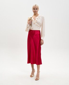 Twinset Бордова спідниця міді 261AP2252