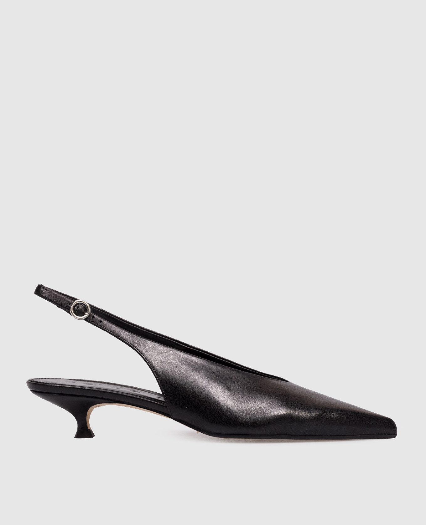 

Черные кожаные слингбеки Camila, Черный, Босоножки