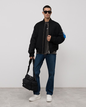 Off-White Серая футболка Baseball Arrow 44MAA120F5J00W