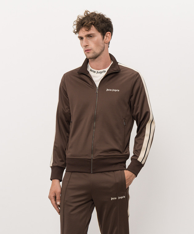 Palm Angels Коричнева спортивна куртка PAMBD001FB001 зображення 3