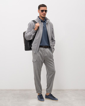 Brunello Cucinelli Серая ветровка MZ4266525