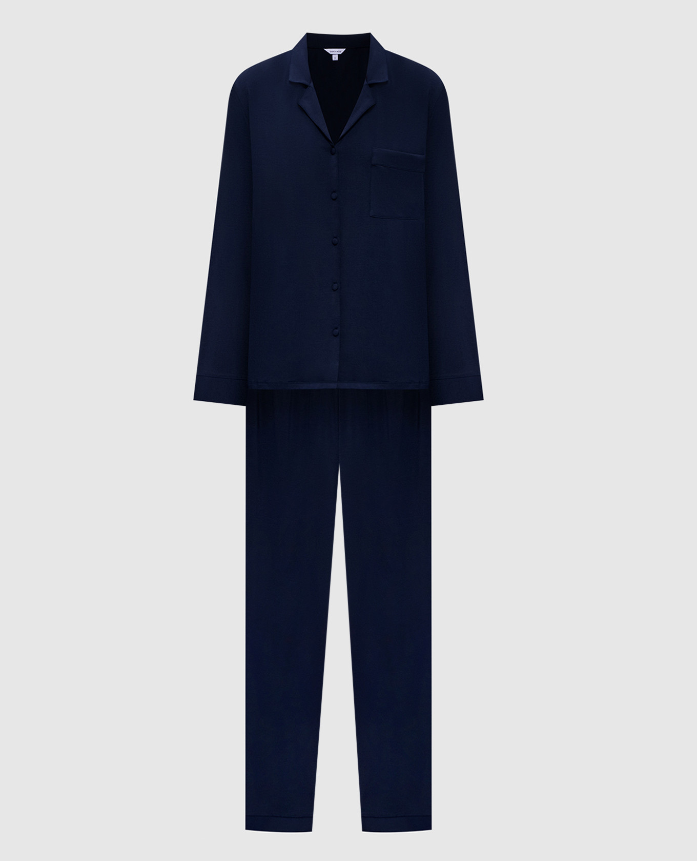 Синяя пижама с нашивкой логотипа